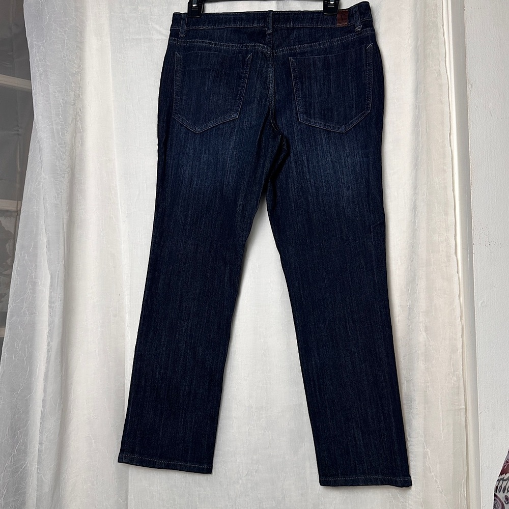 3/$20 💥 Simply‎ Vera Vera Wang High Rise Dark Wash Denim Cropped Jeans | 8P - Picture 11 of 12